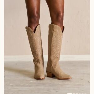 tecovas abby - driftwood suede